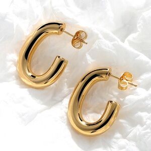 Elegant Gold Hoop Earrings